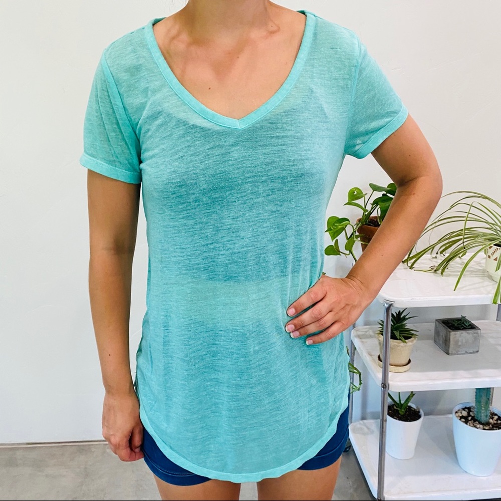 Mudd Lightweight Aqua Tee